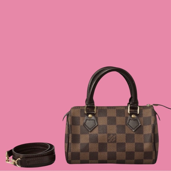 Louis Vuitton Damier Ebene Mini Sac HL Nano Speedy - Picture 1 of 16